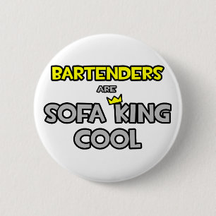 Badge Rond 5 Cm Les barmans sont les Cool du Sofa King