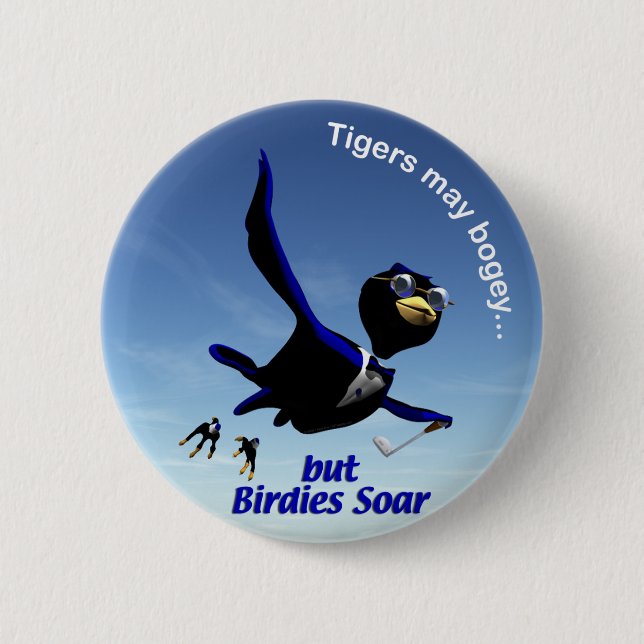 Badge Rond 5 Cm Les birdies montent (Devant)