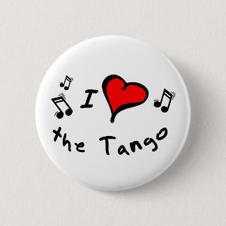 Badge Rond 5 Cm les boutons de Coeur-Amour du tango I
