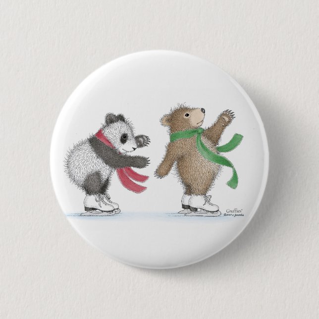 Badge Rond 5 Cm Les boutons de Gruffies® - de Pinback (Devant)