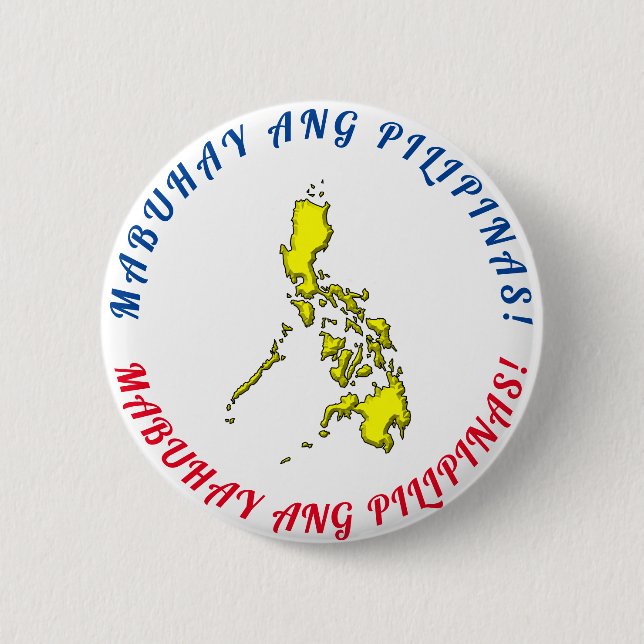 Badge Rond 5 Cm Les boutons de Mabuhay ang Pilipinas (Devant)