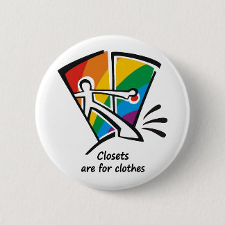 Badge Rond 5 Cm Les cabinets sont pour des vêtements
