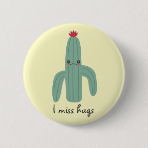 Badge Rond 5 Cm Les Cactus de Cute Kawaii manquent de serrures