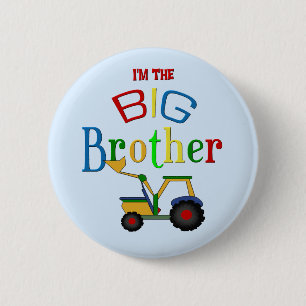 Badge Rond 5 Cm Les cadeaux Big Brother de la construction