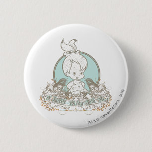 Badge Rond 5 Cm Les cailloux un petit Birdy m'ont indiqué