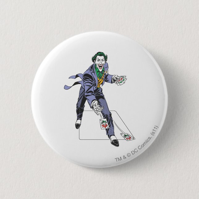 Badge Rond 5 Cm Les Cartes Joker Casts (Devant)