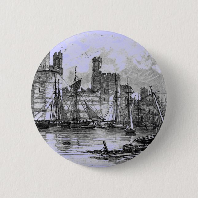 Badge Rond 5 Cm Les châteaux (Devant)