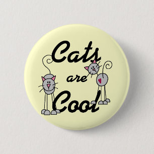Badge Rond 5 Cm Les chats sont cool Tshirts et cadeaux