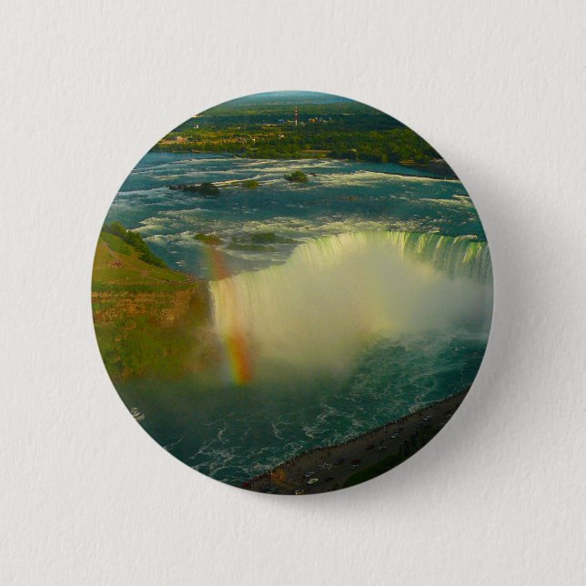 Badge Rond 5 Cm les chutes du niagara (Devant)