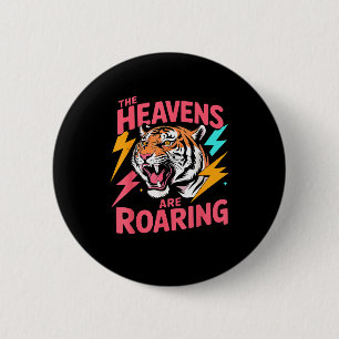 Badge Rond 5 Cm Les cieux sont rugissants Psaume 19_1 Tigre Chréti
