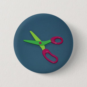 Badge Rond 5 Cm Les ciseaux des enfants