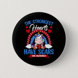 Badge Rond 5 Cm Les Coeurs les plus forts ont des cicatrices Chd S