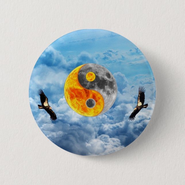 Badge Rond 5 Cm Les condors se boutonnent pour toujours (Devant)