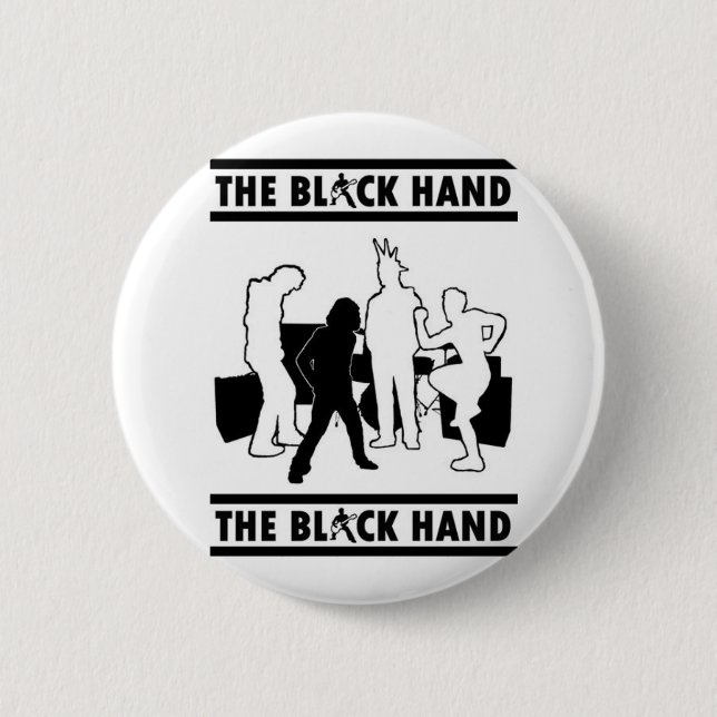 Badge Rond 5 Cm Les coupes-circuit de main noire (Devant)