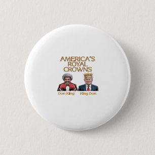 Badge Rond 5 Cm Les Couronnes d'Amérique et graphique de don