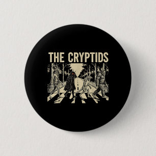 Badge Rond 5 Cm Les Cryptides Drôle Bigfoot Mothman Monstre