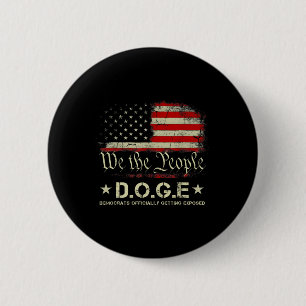 Badge Rond 5 Cm Les Démocrates Doge Se Font Officiellement Exposer