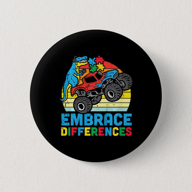 Badge Rond 5 Cm Les Différences d'Embrace (Devant)