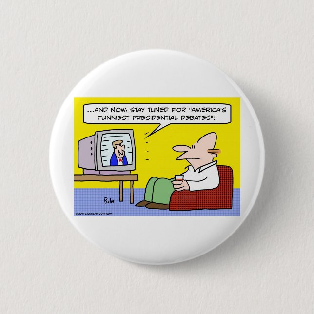 Badge Rond 5 Cm les discussions présidentielles les plus drôles (Devant)