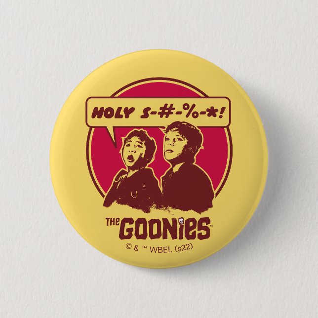 Badge Rond 5 Cm Les données Goonies Expletive (Devant)