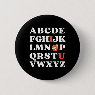 Badge Rond 5 Cm Les enfants Abc je t'aime les enfants Écureuil Sai