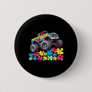 Badge Rond 5 Cm Les enfants conduisent un camion monstre sur des p