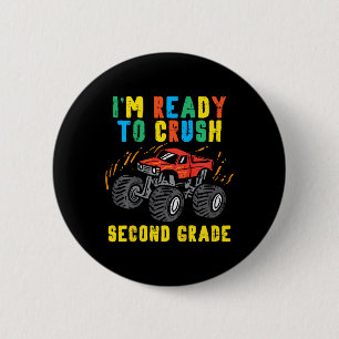 Badge Rond 5 Cm Les Enfants Prêts À Écraser Le Camion Monster De 2
