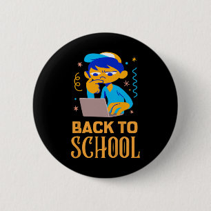Badge Rond 5 Cm Les Enfants Retournent À L'École Vêtements Retourn