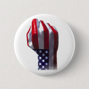 Badge Rond 5 Cm LES Etats-Unis