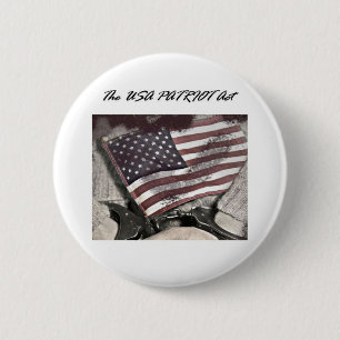 Badge Rond 5 Cm Les Etats-Unis Patriot Act