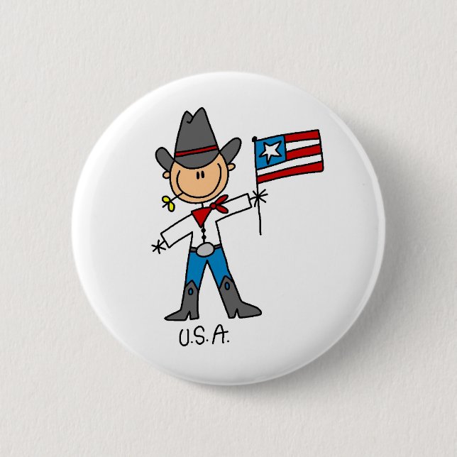 Badge Rond 5 Cm Les Etats-Unis se boutonnent (Devant)