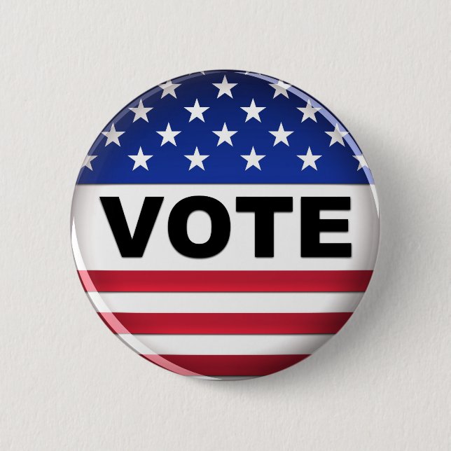 Badge Rond 5 Cm Les Etats-Unis vont vote - bouton (Devant)