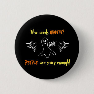 Badge Rond 5 Cm Les fantômes contre les gens