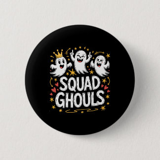 Badge Rond 5 Cm Les fantômes de l'équipe correspondent à l'Hallowe