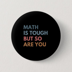 Badge Rond 5 Cm Les femmes maths c'est dur mais vous aussi prof de