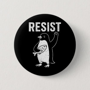 Badge Rond 5 Cm Les femmes pingouins contre les tarifs douaniers r