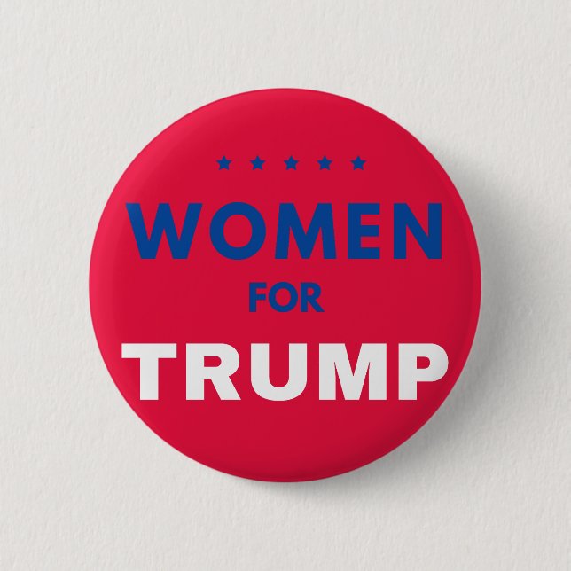 Badge Rond 5 Cm Les Femmes Pour Trump (Devant)