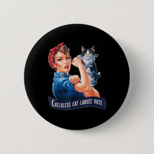 Badge Rond 5 Cm Les Femmes Sans Enfants Votent Roise Le Reveter Le