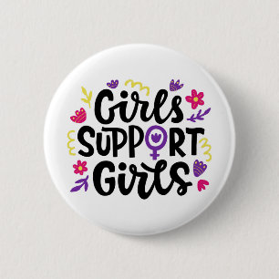 Badge Rond 5 Cm Les filles soutiennent les filles