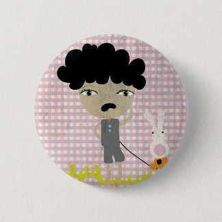 Badge Rond 5 Cm Les garçons ne pleurent pas de lapin grungy pauvre