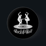 Badge Rond 5 Cm Les gens dansent Rock and roll<br><div class="desc">Les gens dansent Rock and roll</div>