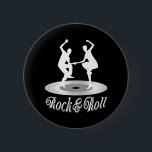 Badge Rond 5 Cm Les gens dansent Rock and roll<br><div class="desc">Les gens dansent Rock and roll</div>