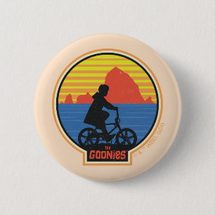 Badge Rond 5 Cm Les Goonies Retro Mikey équitation Vélo Graphique