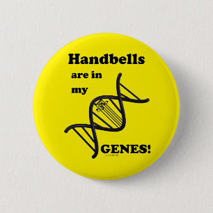 Badge Rond 5 Cm Les Handbells Sont Dans Mes Gènes