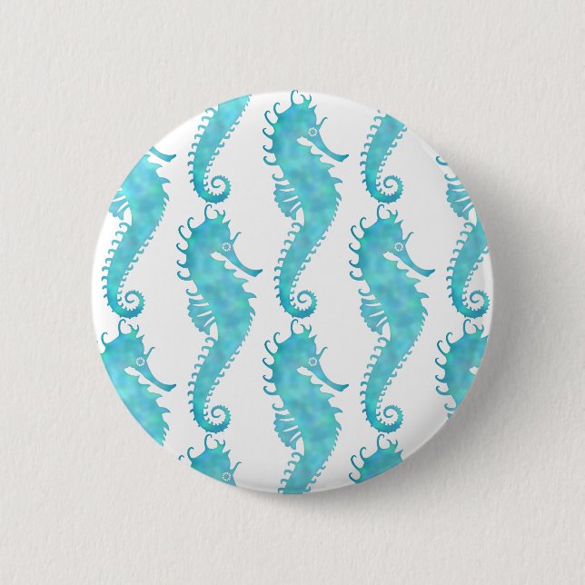 Badge Rond 5 Cm Les hippocampes (Devant)