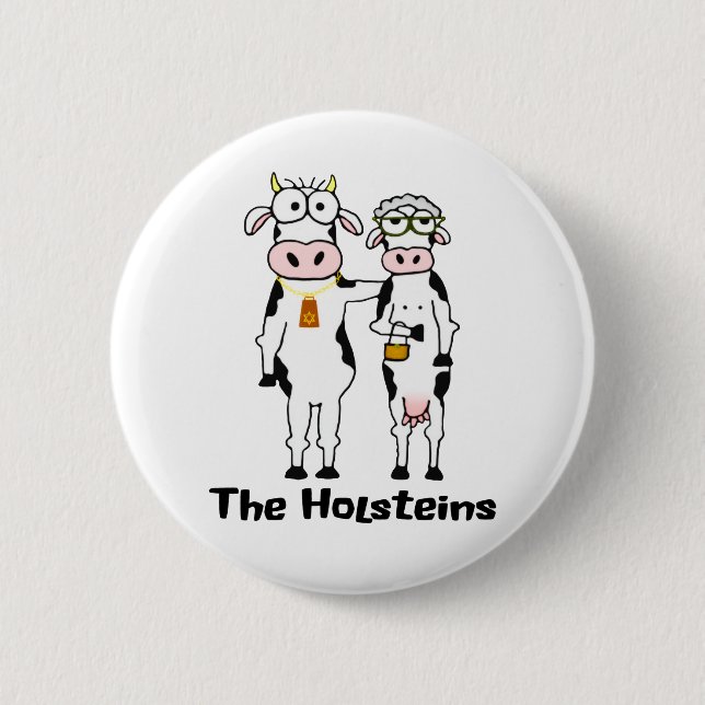 Badge Rond 5 Cm Les Holsteins (Devant)