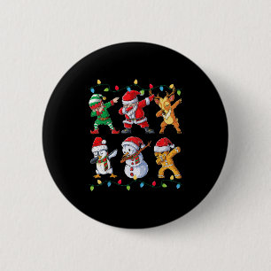 Badge Rond 5 Cm Les Hommes de Noël