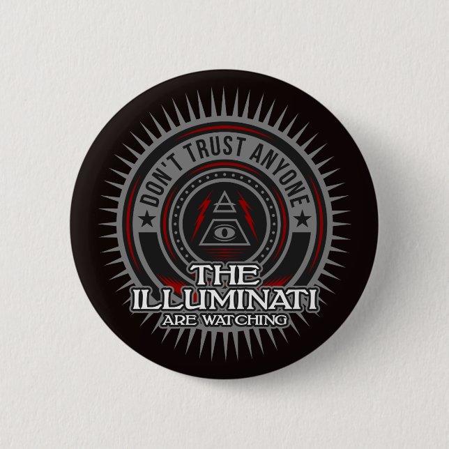 Badge Rond 5 Cm Les illuminés regardent ne font confiance à person (Devant)