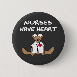 Badge Rond 5 Cm Les infirmières d'ours ont des T-shirts et des cad