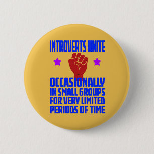 Badge Rond 5 Cm les introvertis s'unissent